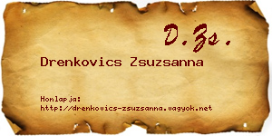 Drenkovics Zsuzsanna névjegykártya